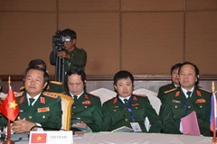 Thượng tướng Đõ Bá Tỵ, Thứ trưởng Quốc phòng, Tổng tham mưu trưởng QĐNDVN tại Hội nghị Tư lệnh Quốc phòng ASEAN lần thứ 9. (Ảnh: Trần Chí Hùng/Vietnam+) 