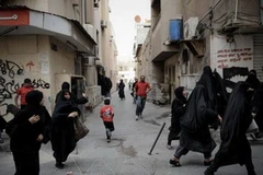 Những người biểu tình ở Manama. (Nguồn: AFP)