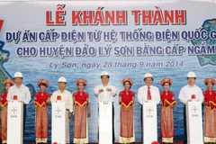 [Video] Lễ khánh thành dự án cấp điện cho huyện đảo Lý Sơn