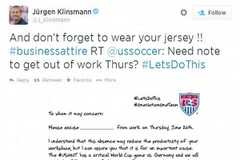 Klinsmann kêu gọi cho cổ động viên tuyển Mỹ nghỉ việc vì World Cup