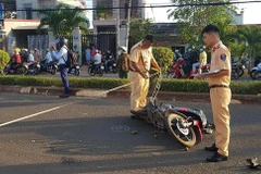 Hiện trường vụ tai nạn. (Ảnh: Đậu Tất Thành/TTXVN)