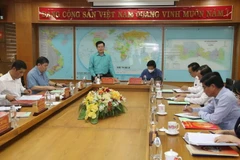 Quang cảnh buổi làm việc. (Ảnh: Minh Trí/TTXVN)