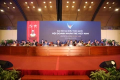 Đoàn Chủ tịch Đại hội. (Nguồn: Thanh Niên)