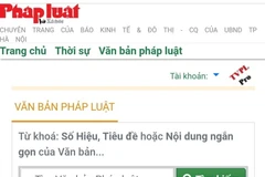 Báo Kinh tế và Đô thị ra mắt cổng tra cứu văn bản pháp luật. 
