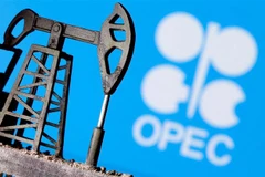 Hình ảnh 3D về biểu tượng Tổ chức Các nước xuất khẩu dầu mỏ (OPEC). (Ảnh: Reuters/TTXVN)
