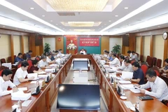 Quang cảnh phiên họp của Ủy ban Kiểm tra Trung ương. (Ảnh: Phương Hoa/TTXVN)
