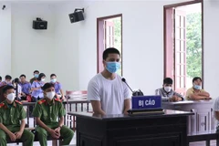 Bị cáo Nguyễn Thanh Tùng tại phiên tòa. (Ảnh: Đậu Tất Thành/TTXVN)