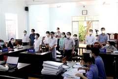 Quang cảnh phiên tòa. (Ảnh: Nguyễn Thanh/TTXVN)