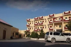 Quang cảnh bên ngoài khách sạn Hayat ở thủ đô Mogadishu, Somalia. (Ảnh: Repubblica/TTXVN)