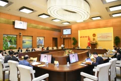 Quang cảnh cuộc làm việc. (Nguồn: Đại biểu nhân dân)