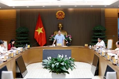 Phó Thủ tướng Lê Minh Khái phát biểu. (Ảnh: An Đăng/TTXVN)