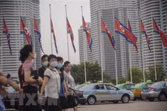 Đường phố ở thủ đô Bình Nhưỡng, Triều Tiên. (Ảnh: AFP/TTXVN)