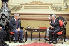 Quang cảnh buổi tiếp. (Ảnh: Xuân Khu/TTXVN)