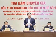 Chủ tịch Quốc hội Vương Đình Huệ phát biểu khai mạc. (Ảnh: Doãn Tấn/TTXVN)