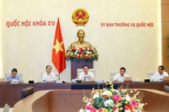 Chủ tịch Quốc hội Vương Đình Huệ phát biểu. (Ảnh: Doãn Tấn/TTXVN)