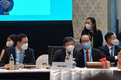 Đoàn Việt Nam do Thứ trưởng Bộ Văn hóa, Thể thao và Du lịch Đoàn Văn Việt dẫn đầu tham dự TMM11. (Ảnh: Đỗ Sinh/TTXVN)
