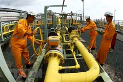 Vận hành hệ thống phân phối khí tại Công ty Khí Cà Mau (thuộc PV GAS). (Ảnh: Huy Hùng/TTXVN)
