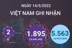Cập nhật tình hình dịch COVID-19 tại Việt Nam ngày 14/5.