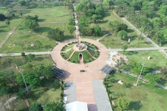 Di tích lịch sử quốc gia đặc biệt Thành cổ Quảng Trị nhìn từ trên cao. (Ảnh: Thanh Thủy/TTXVN)