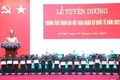 Tuyên dương các tập thể, cá nhân có thành tích xuất sắc tại Army Games