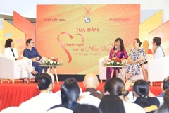 Quang cảnh buổi tọa đàm. (Ảnh: Tuấn Anh/TTXVN)