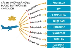 Vietnam Airlines mở lại đường bay tới 8 quốc gia, vùng lãnh thổ.