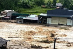 Mưa lũ gây thiệt hại nặng hoa màu, tài sản của Nhà nước và nhân dân ở huyện Quang Bình, tỉnh Hà Giang. (Ảnh: TTXVN phát)