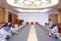 Quang cảnh cuộc làm việc. (Ảnh: An Đăng/TTXVN)