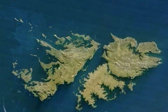 Quần đảo tranh chấp nằm ở Nam Đại Tây Dương mà Buenos Aires gọi là Malvinas và London gọi là Falklands. (Nguồn: AFP)