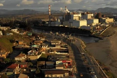 Thị trấn Puchuncaví - nơi xảy ra vụ nhiễm độc. (Nguồn: AFP)