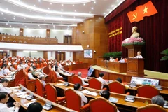 Toàn cảnh Hội nghị toàn quốc tổng kết 10 năm công tác đấu tranh phòng, chống tham nhũng, tiêu cực. (Ảnh: Phương Hoa/TTXVN)