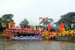 Một nghi lễ tại Lễ hội Côn Sơn-Kiếp Bạc. (Ảnh: Mạnh Tú/TTXVN)