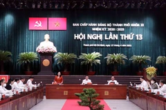 Quang cảnh phiên bế mạc hội nghị. (Ảnh: Xuân Khu/TTXVN)