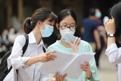 Thí sinh dự kỳ thi tốt nghiệp trung học phổ thông năm 2022. (Ảnh: Thanh Tùng/TTXVN)