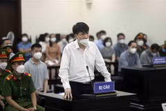 Bị cáo Trương Quốc Cường tại phiên xét xử sơ thẩm. (Nguồn: TTXVN)