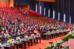 Các đại biểu dự Lễ khai mạc Đại hội. (Ảnh: Dương Giang/TTXVN)