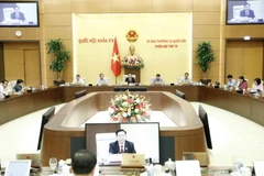 Chủ tịch Quốc hội Vương Đình Huệ phát biểu. (Ảnh: An Đăng/TTXVN)