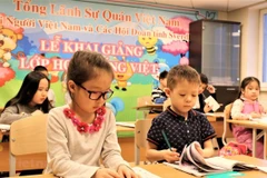 Lớp học Tiếng Việt ở Ekaterinburg, Nga. (Ảnh: Vietnam+)