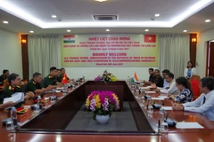 Quang cảnh buổi làm việc. (Ảnh: TTXVN phát)