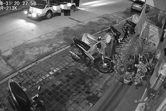 Hiện trường vụ tai nạn. (Ảnh cắt từ clip)