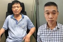 Bị cáo Phạm Văn Thắng (trái) và Nguyễn Văn Quân. (Nguồn: Bộ Công an)