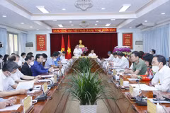 Chủ tịch Quốc hội Vương Đình Huệ phát biểu chỉ đạo. (Ảnh: Doãn Tấn/TTXVN)