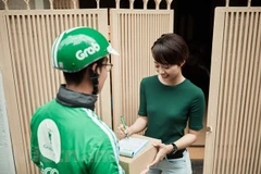 Dịch vụ giao hàng của Grab. (Ảnh: CTV)