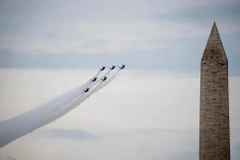 Diễu hành máy bay tại thủ đô Washington trong ngày quốc khánh Mỹ năm 2019. (Nguồn: AP)