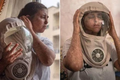 Fatima và chiếc mũ đặc biệt. (Nguồn: Fatima Ghazaoui/MDW Features)