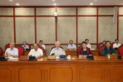 Tổng Bí thư, Chủ tịch nước Nguyễn Phú Trọng phát biểu chỉ đạo cuộc họp. (Ảnh: Trí Dũng/TTXVN)