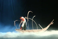 Tiết mục Ballet Kiều tại lễ kỷ niệm 25 năm Ngày thiết lập quan hệ ngoại giao Việt Nam-Hoa Kỳ (12/07/1995 - 12/7/2020). (Ảnh: Thanh Vũ/TTXVN)