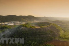 Vẻ kỳ vĩ của Công viên Địa chất Đăk Nông. (Ảnh: TTXVN phát)
