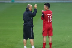 HLV Park Hang-seo muốn Quang Hải nhường danh hiệu Quả bóng vàng năm 2019 cho đàn anh. (Ảnh: Nguyên An/Vietnam+)