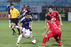 Hà Nội FC chỉ cần một chiến thắng nữa để vô địch V-League 2019. (Ảnh: Nguyên An)